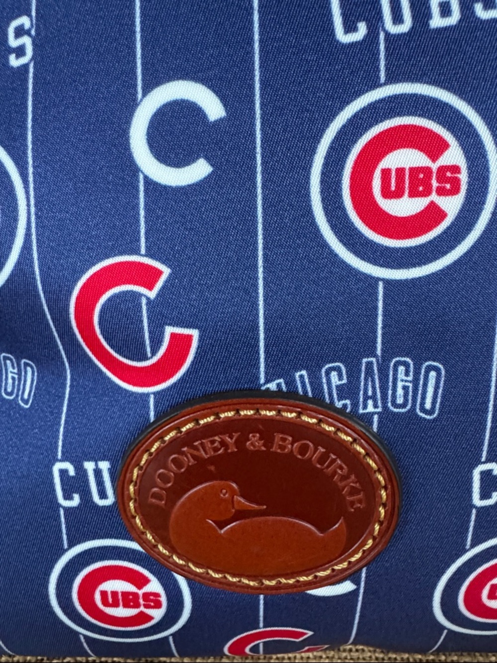 Dooney & Bourke Chicago Cubs Game Day Hobo Bag Large Erica NWT Limited Sold Out - Picture 6 of 14